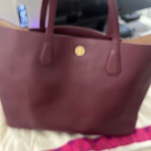 Tory Burch Wine Colored Tote